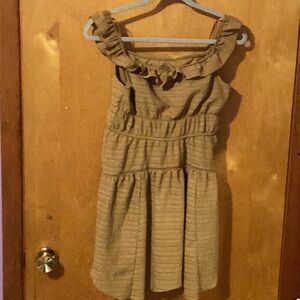 I am selling a brown dress wild fable striped pattern.